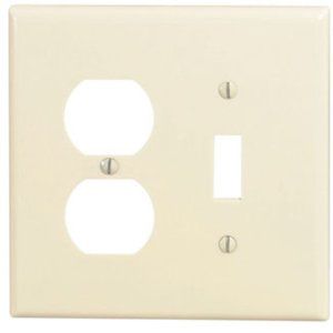 25 x LEVITON Wall Place Face Plate 5.25x5.25 IVORY